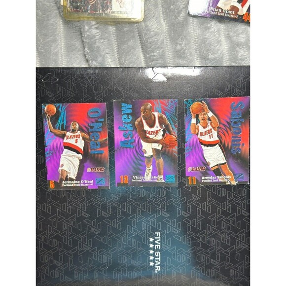 1997-98 SkyBox Z-Force Franz Portland Trail Blazers 10 Card Lot (7 Players) - Picture 16 of 16